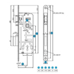 Slika Brava Titan za drvena vrata 801/40-90 kljuc (65  mm)